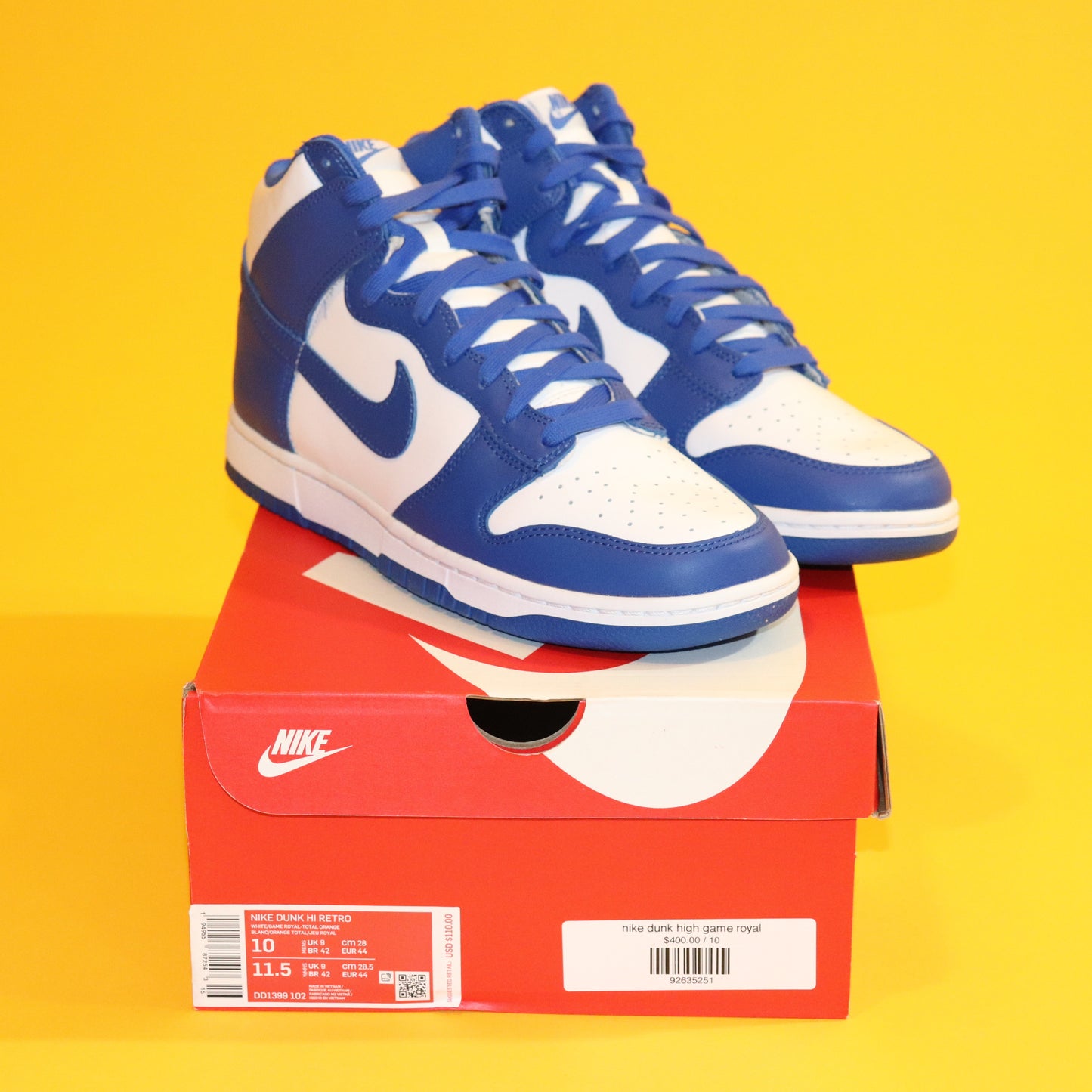 Nike Dunk High "GAME ROYAL"